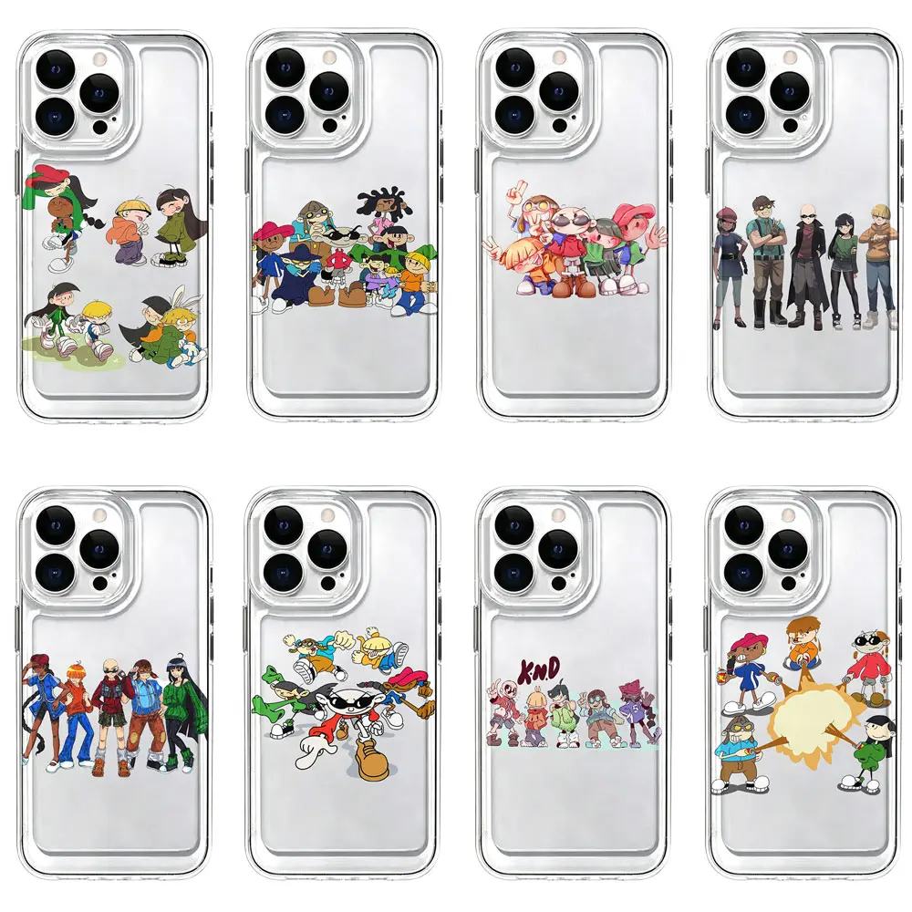 Cartoon Network Kids Next Door Character Protective Smartphone Cover - Eco-Friendly Accessory for Kids Fans with Anti-Fingerprint, Scratch-Resistant, Shockproof Features & Transparent Back Colorful Crew Designs (Fits All Mobile Phone Models)