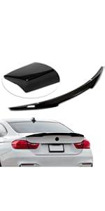 Rear Trunk Spoiler Wing Lip Compatible with 2017-2023 BMW G30 5 Series 4 Door Sedan F90 M5 Tail Wing Rear Trunk Lid Plastic - Glossy Black Car Accessories Vehicle Crash Guard