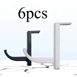 6pcs Game Earphone Hooks, Durable Design for Gamers, Easy Storage, Organize Gaming Space, Universal Earphone Holder for Home Office