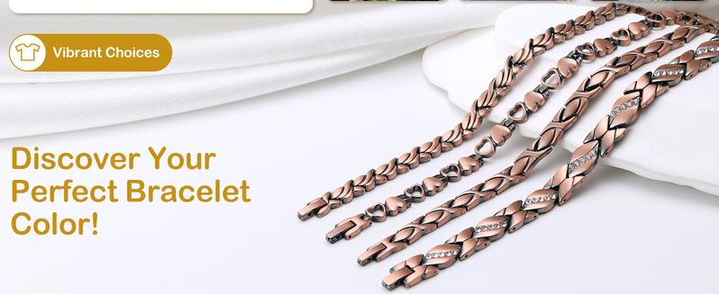 Jecanori Magnetic Copper Anklets for Women Copper Ankle Bracelet for Women 99.99% Pure Copper with Magnets for Feet & Ankles (X Shape) Fashionable Accessory