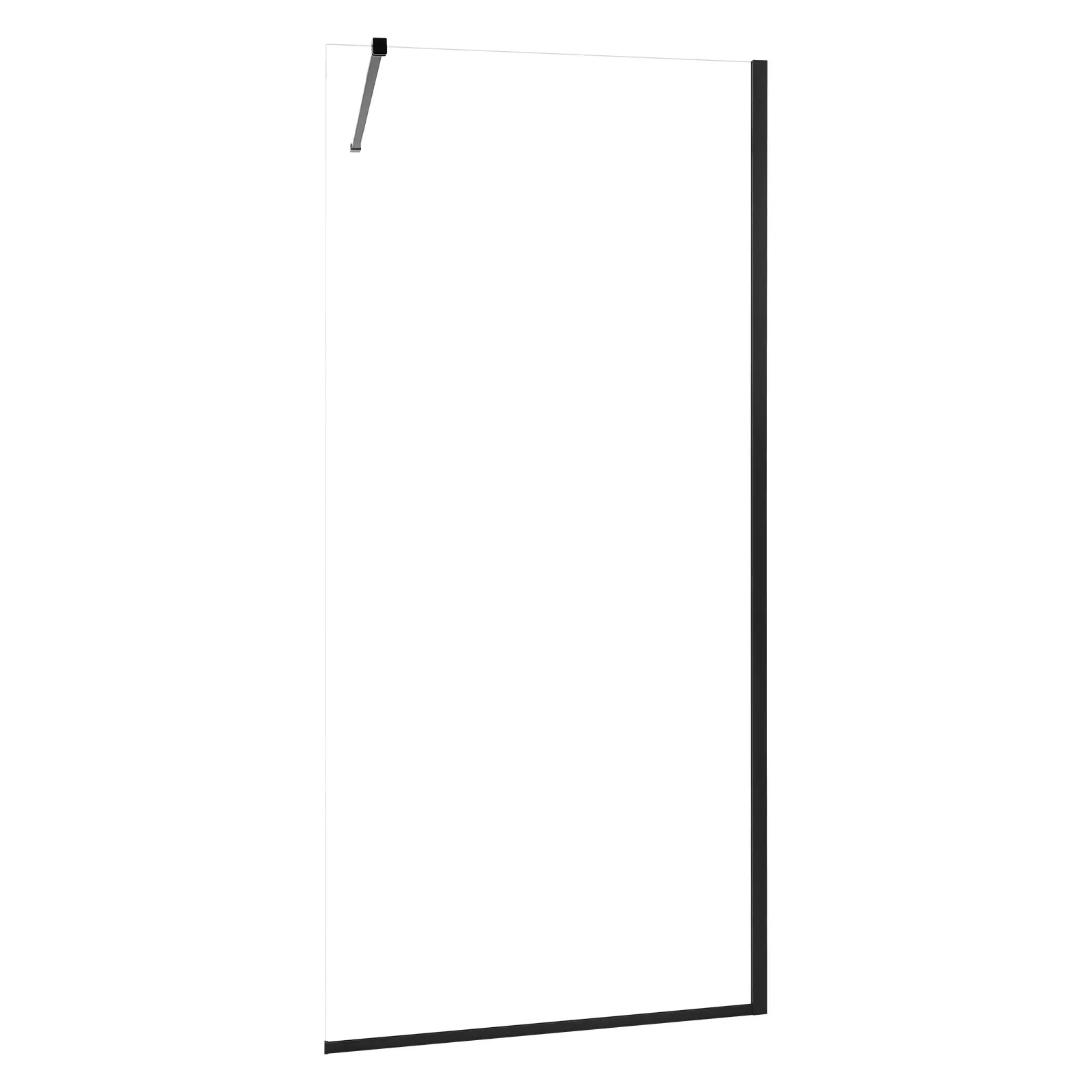 Fixed Glass Shower Panel, Semi Framed Fixed Shower Screen, Aluminum Alloy Construction, Watertight Design for a Dry Bathroom, Clear and Strong for Daily Use, Easy Cleaning Lasting Shine
