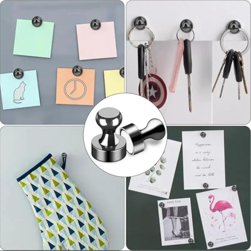 12-Piece Fridge Magnet Set, Refrigerator Magnet, Strong Magnetic Small Magnets for Whiteboard, Ideal for Office Classroom Kitchen Use, Durable Multifunctional Accessories