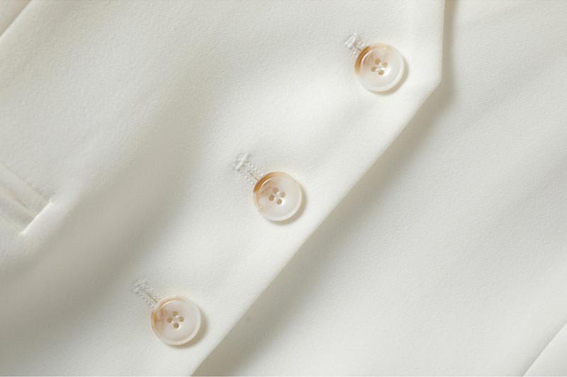 Women's Solid Button Front Vest, Elegant V Neck Sleeveless Waistcoat for Work Office Business, Ladies Spring & Fall Clothes