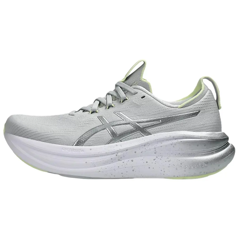 ASICS Gel-Nimbus 28 Platinum Striped Comfortable Breathable Running Shoes 1012C068-020