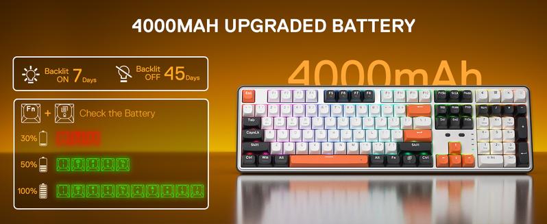 Redragon K689 Gasket RGB Gaming Keyboard, 108 Keys Mechanical Keyboard w/Extra 4 Hotkeys, Upgraded Hot-swappable Socket, 3-Layer Noise Dampening, Mixed Color Keycaps, Custom Linear Switch