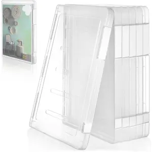 6 Pcs Document Holder A4 Clear File Storage Box, Transparent Plastic Organizer Lid, Office School Home Paperwork Desk Management
