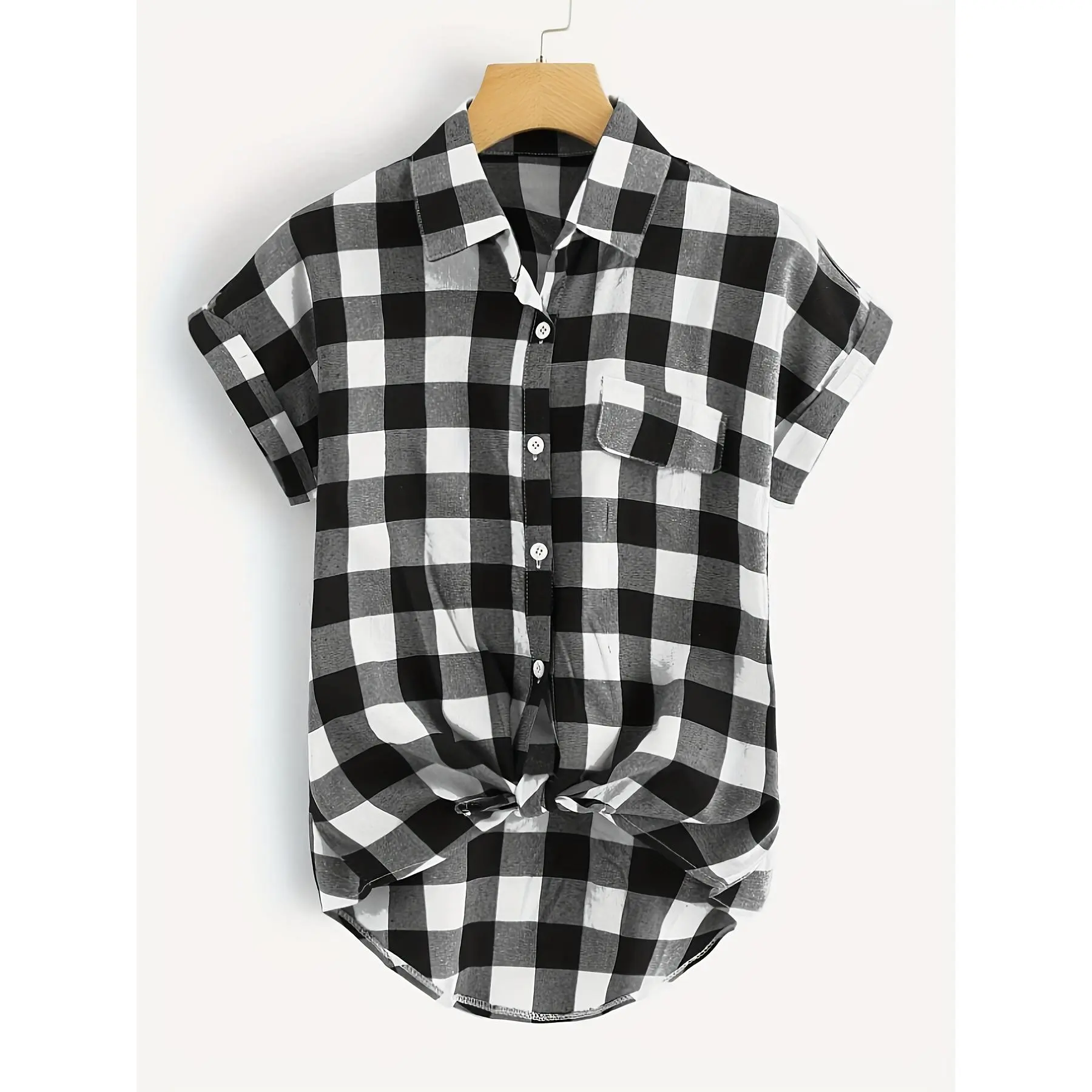 Targeted Style [ ] Women'S Checkered Shirt