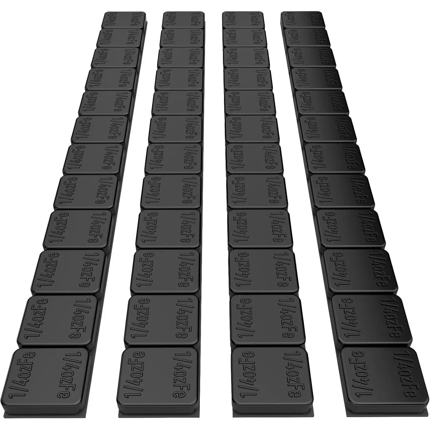 Adhesive Stick  Wheel Weights 1/4oz, 0.25oz, Black(48pcs) | Applicable to , , SUVs, , Low Profile,  Model, Easy to Peel & Low Profile, U.S. OEM Quality