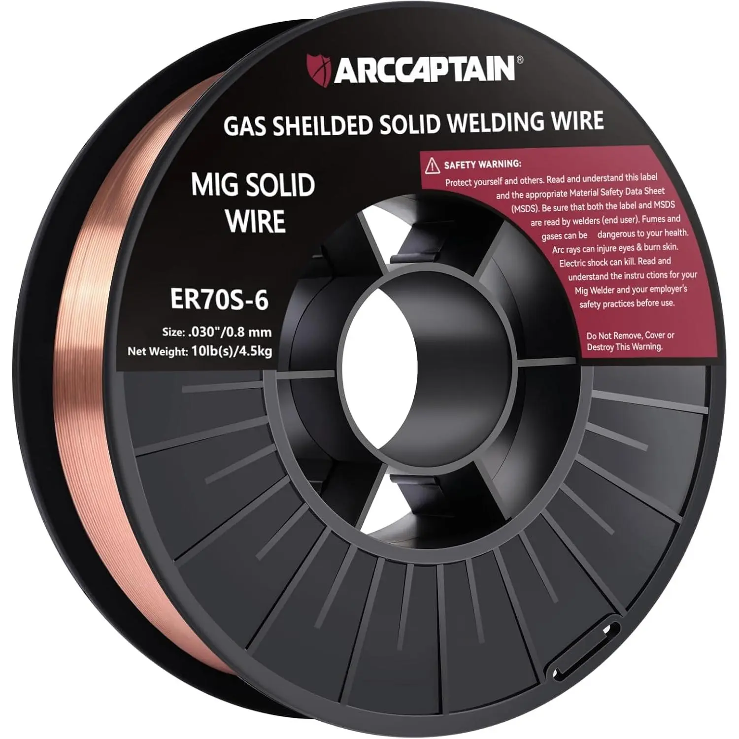 MIG Wire ER70S-6 .030" 10LB x 1| Wire Feeding, Stable Arc, Low Spatter & Weld Beads for Mild Fabrication