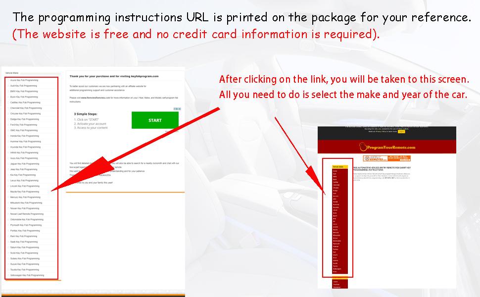 Key Fob Remote Replacement Fits for Chevy Silverado1500 2500HD Tahoe Suburban Avalanche/GMC Sierra 1500 Yukon/Cadillac Escalade/Hummer H2 2003-2006 Keyless Remote Control LHJ011 (2 Pack)