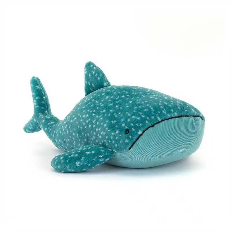 40cm Spotted Whale Shark Plush Toy Soft Ocean Animal Stuffed Doll Cute Blue Whaleshark Plushie Sea Creature Pillow Gift For Kids Home Decor