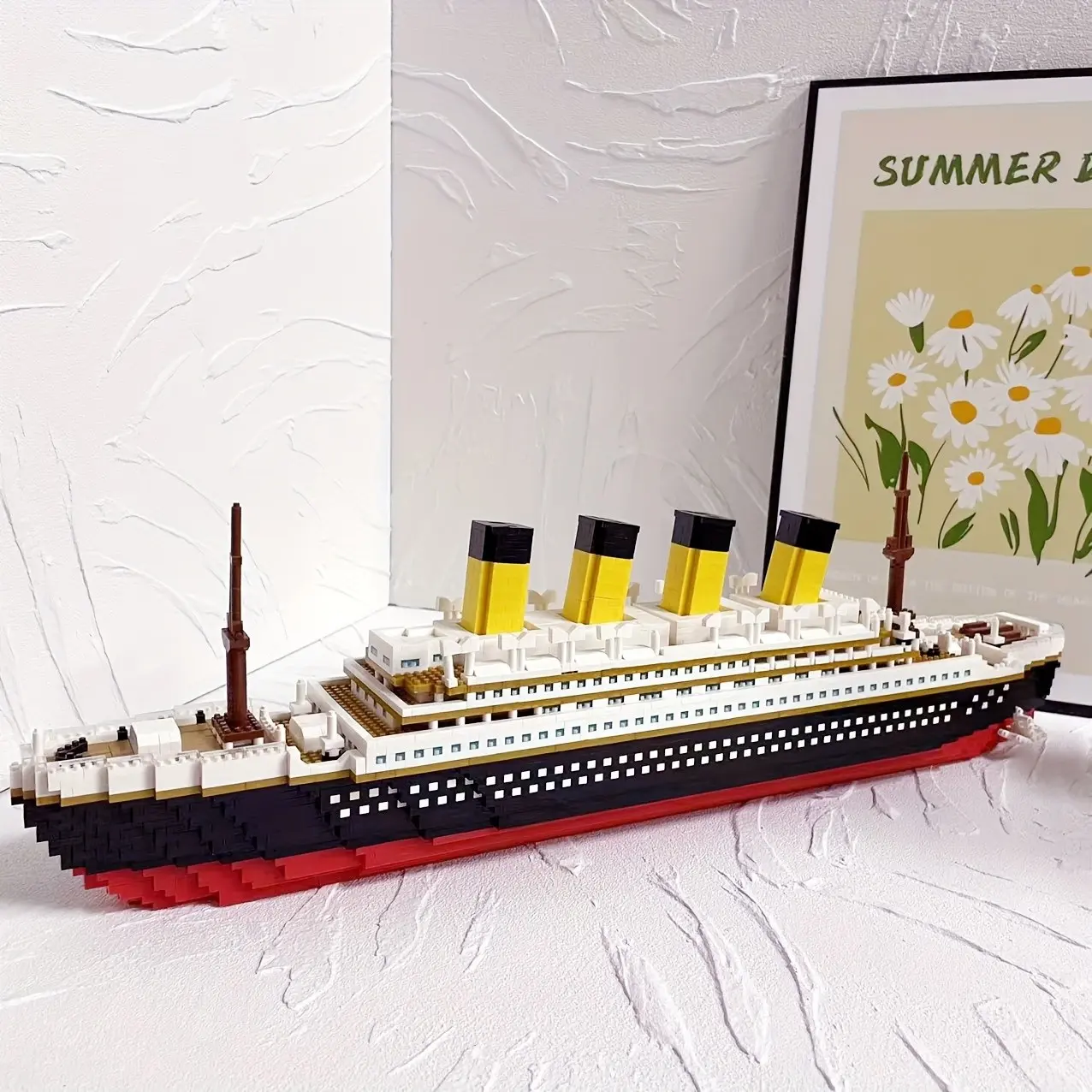 2000+pcs Titanic Micro Particle Building Set, Creative DIY Model, Love & Transport Theme, Abs Material, Perfect Gift for Halloween, Christmas, New Year