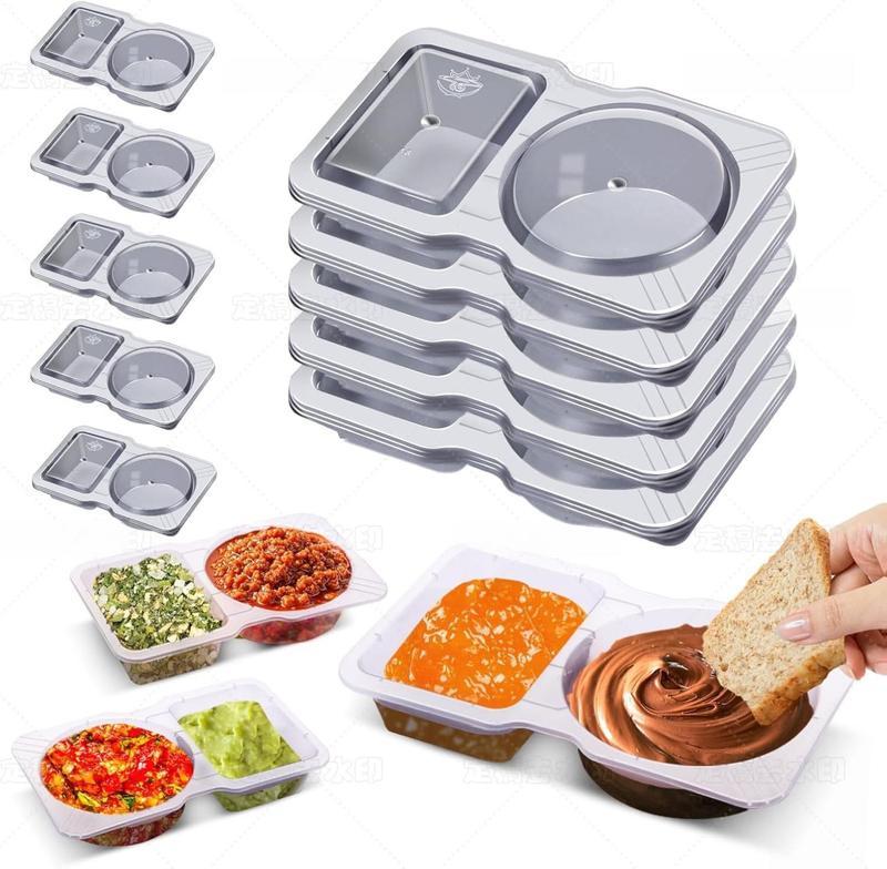 40Set Snackle Box Containers Reusable Double Compartment with Utensils On-the-Go Camping Food Storage Safe Durable Stackable Food-Grade Plastic Tidy Easy Stackable Sealed Lids 40Set Snackle Box Containers Reusable Double Compartment with Utensils On-the-Go Camping Food Storage Safe Durable Stackable Food-Grade Plastic Tidy Easy Stackable Sealed Lids