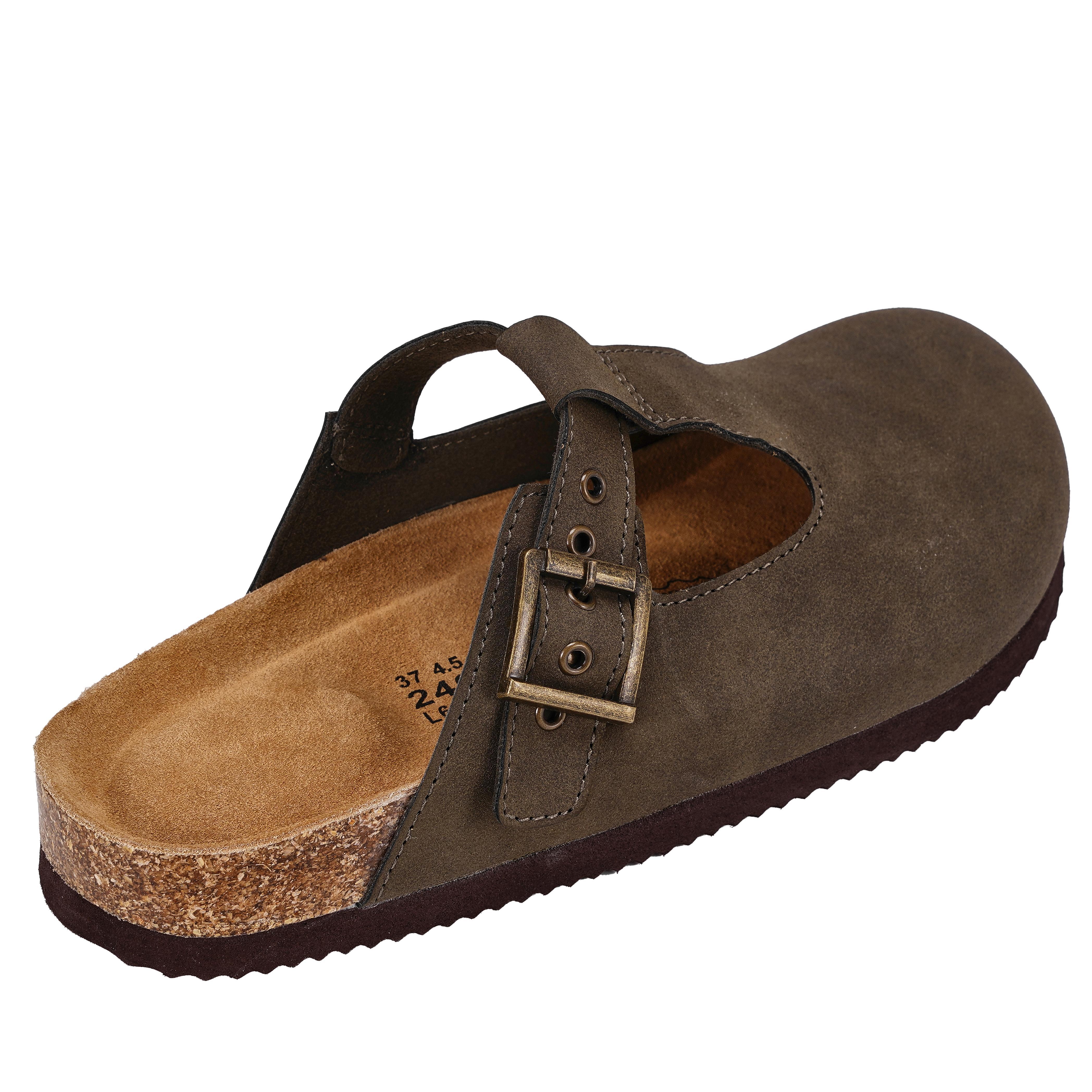 Women's Fashionable Khaki Color Buckle Clogs Comfort Mules Spring Summer Clogs Women Footwear Walking Shoes Walking Shoes Girl