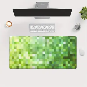 Green Pixel Cube Mouse Pad -  Video Game Aesthetic Design, Non-Slip Rubber Base, Durable Desk Mat for Gaming & Office - Perfect Gift for PC Gamers & Tech Enthusiasts, Gaming Mouse Pad
