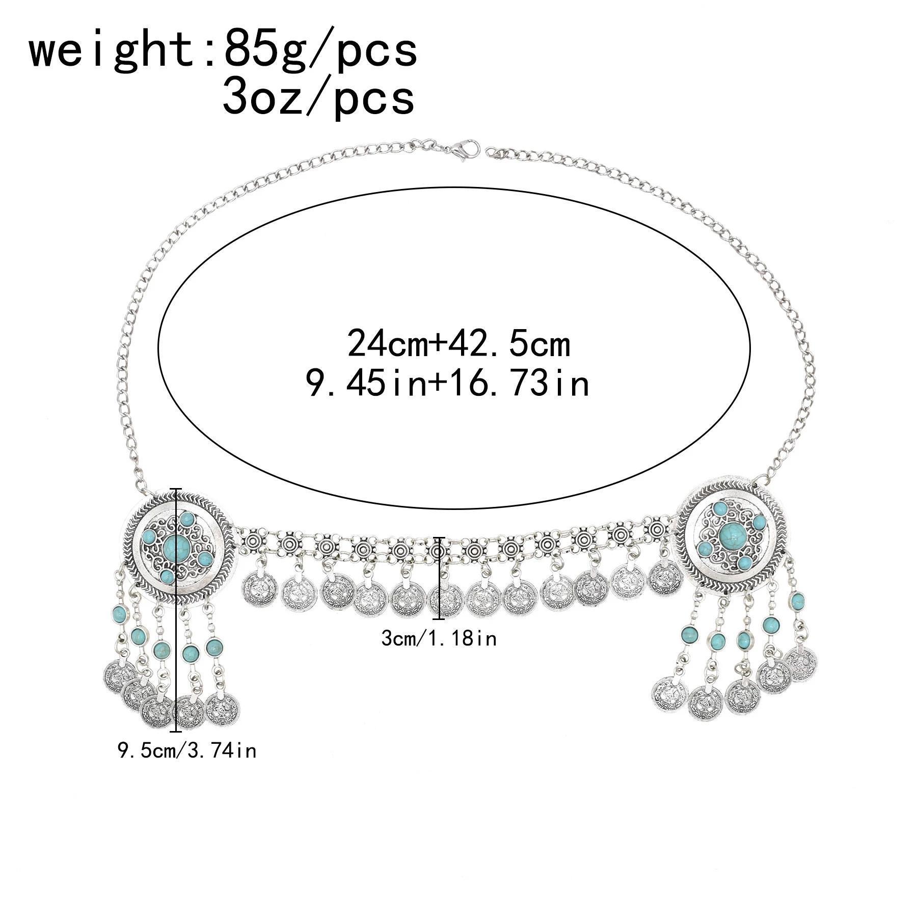 Vintage Coins Headband Head Chains Headpiece Boho Gypsy Ethnic Trible Hair Accessories Afghan Turkish Charms Female Hair Jewelry