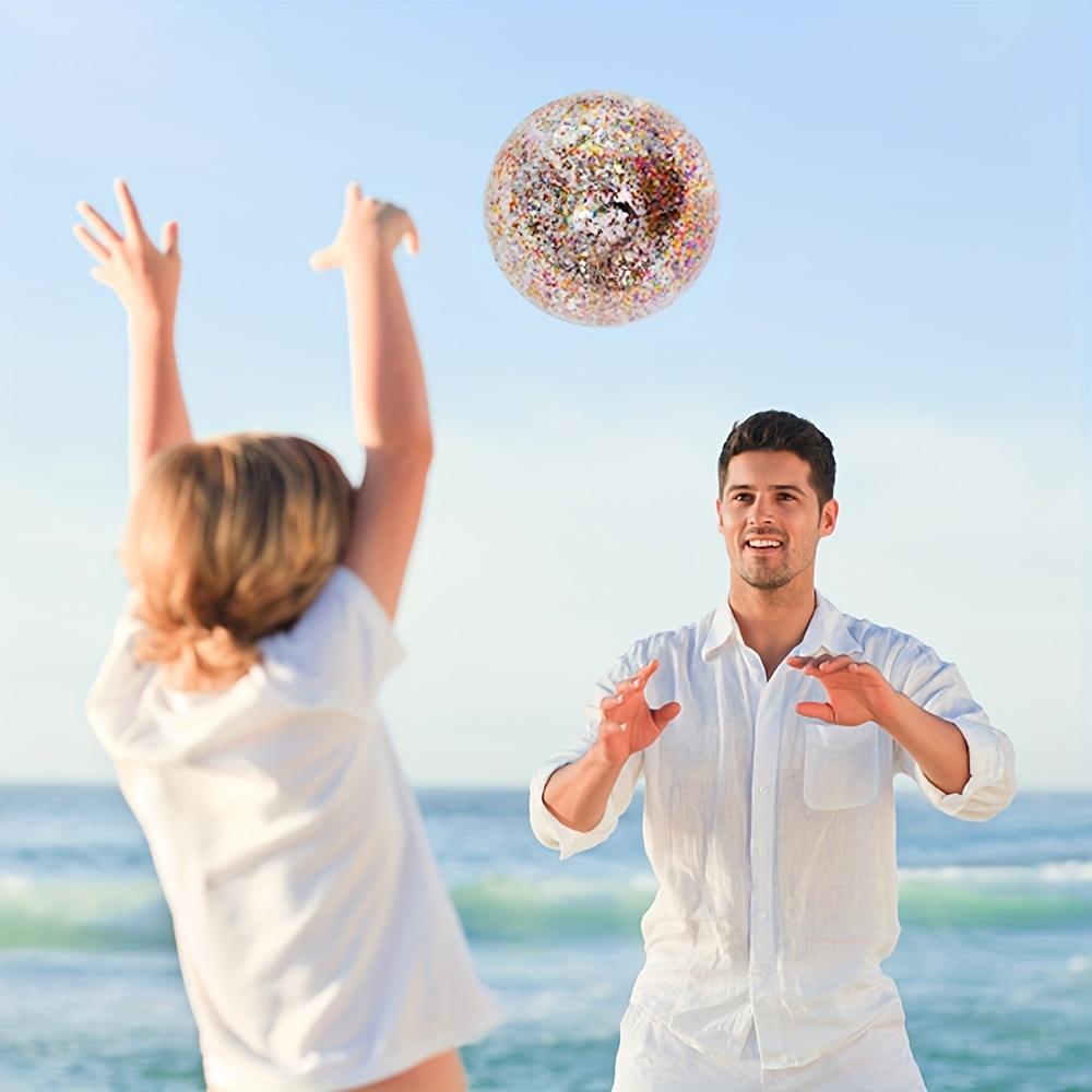 Inflatable beach balls, pool party water sports, swimming accessories.