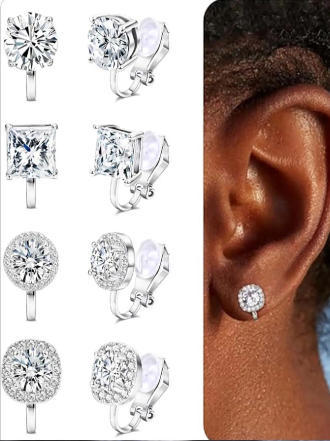 Fashionable Simple Ear Cuffs for Men and Women, No Piercing Required, Couples' Jewelry Set, Multiple Pairs Combo, Trendy Accessory, Non Pierced Earrings
