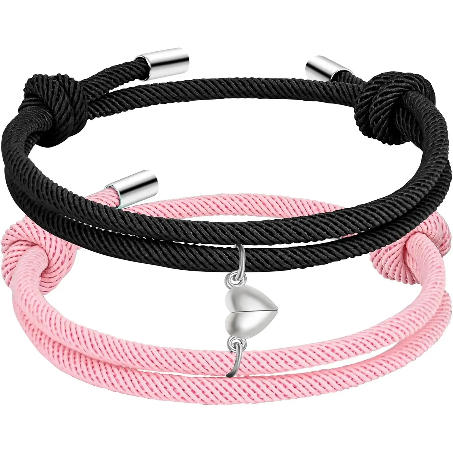 Couple Matching Bracelets for Bf And Gf,   Bracelet,Stretch Adjustable Braid Rope Bracelets  for Him and Her