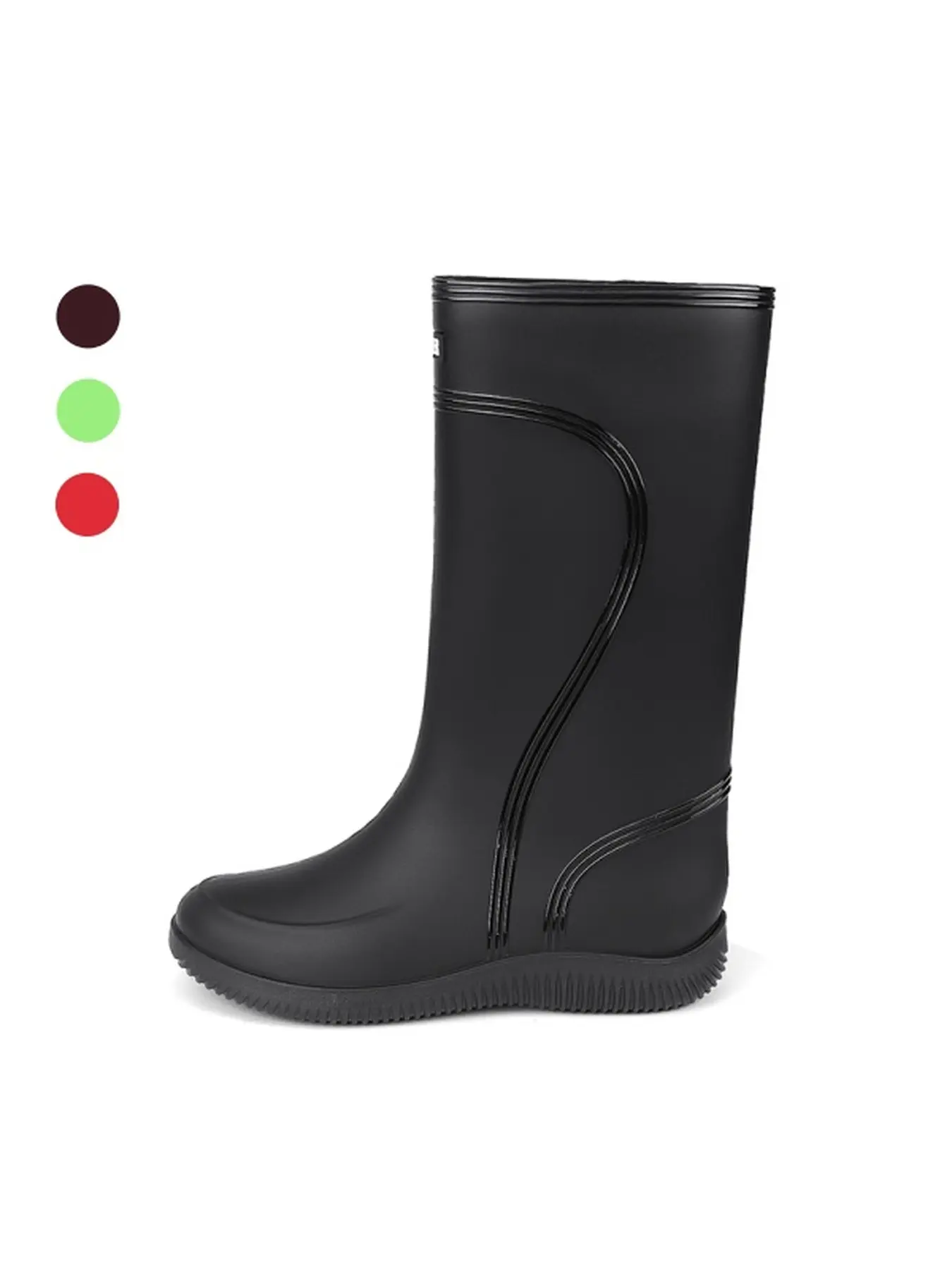 Unisex Mid Calf Rain Boots Waterproof Oil Resistant Soft Footbed For Household Chores Farm Light Duty Work