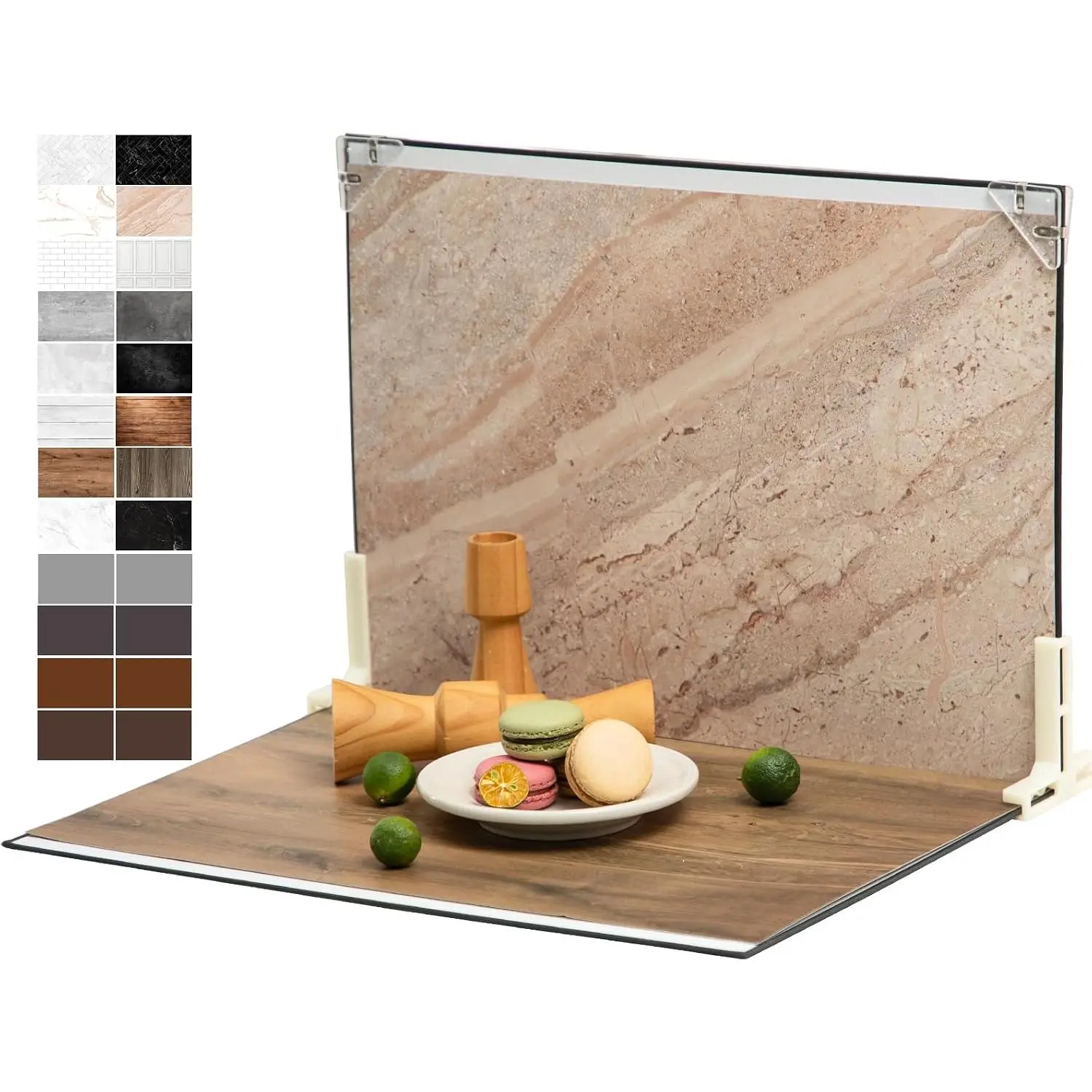 16 x 11.5 in Product Photography Backdrops, 12 Sheets, 24 Patterns