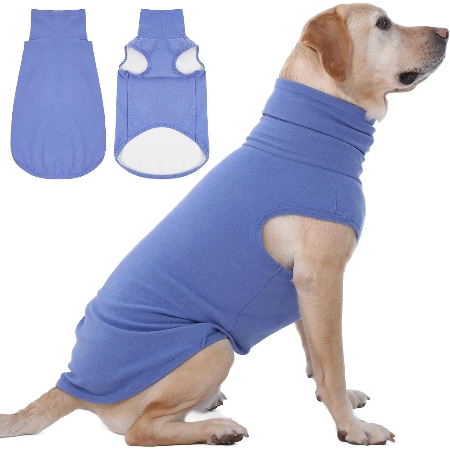XXXL Dog Sweater - Snug Dog Turtleneck Sweater, Blue,XXX-Large | Warm Christmas Winter Pullover Sweatshirt,Machine Washable Fleece, Extra Stretchy for Extra Large Dogs Like Labrador,Doberman
