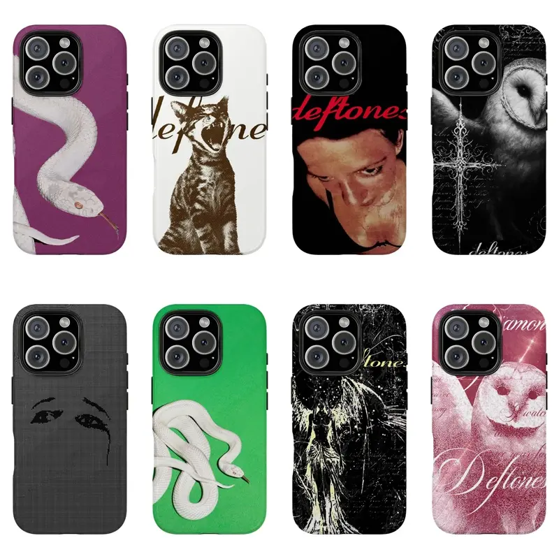 Deftones White Pony Dark Gothic Polycarbonate Cellphone Case - Durable, Shockproof Protection for iPhone 11/12/13Pro/14/15Plus/16Pro/17 ProMax Plus Handheld Devices - Unisex Fan Gift Shell, Tech Accessories
