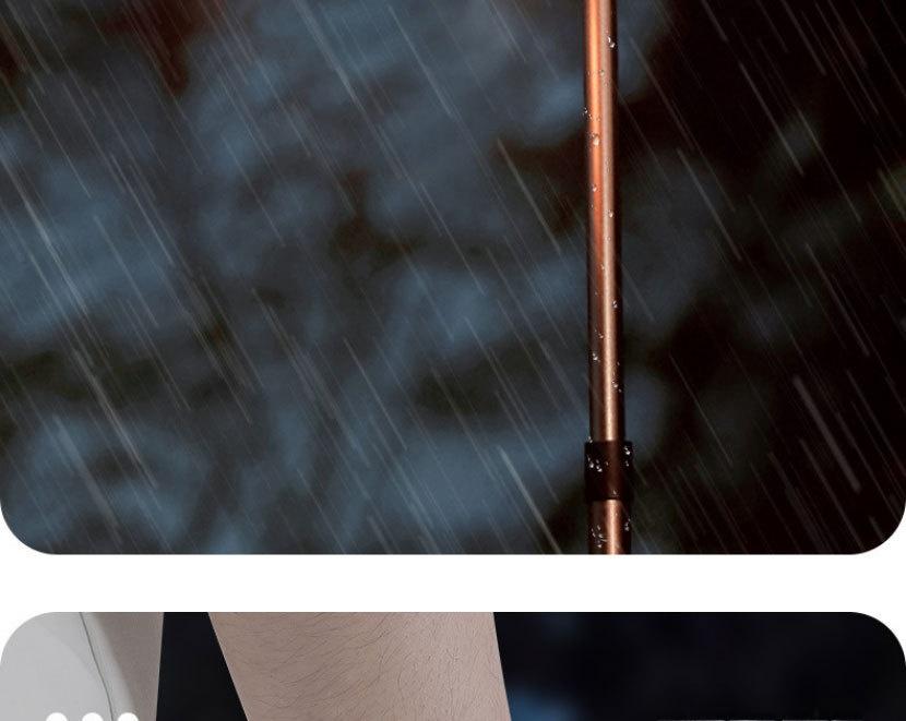 Outdoor Camping String Lights Warm White LED Fairy Lights with Ruler Design Windproof Rope Lantern for Tent Decoration Festival Party Night Lighting