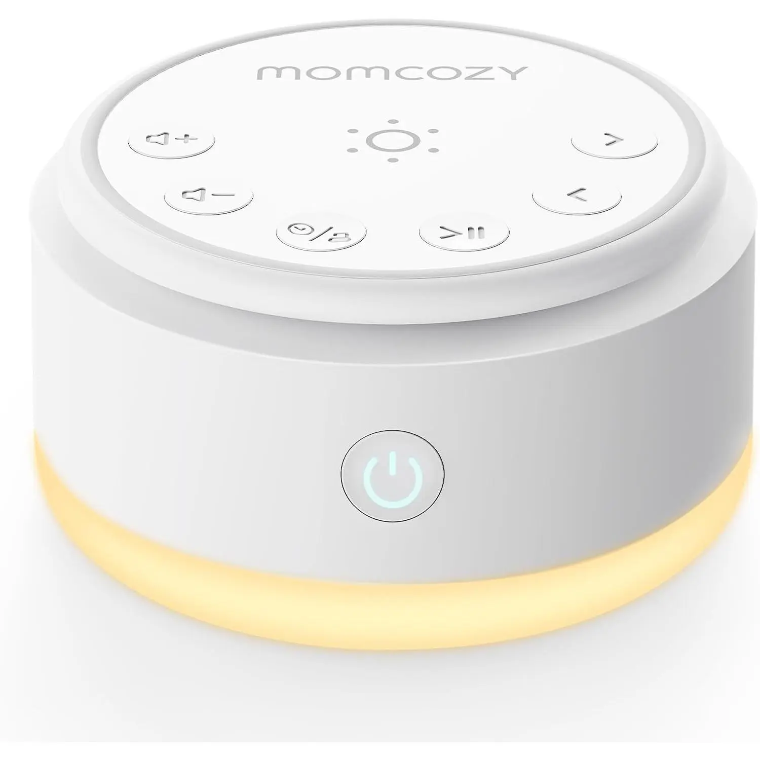 Compact Baby White Noise Machine with 20 Soothing Audios, Bird Sounds, Touch Light, Timer, Memory Mode - Portable Indoor Device, Ideal Nursery Travel Companion