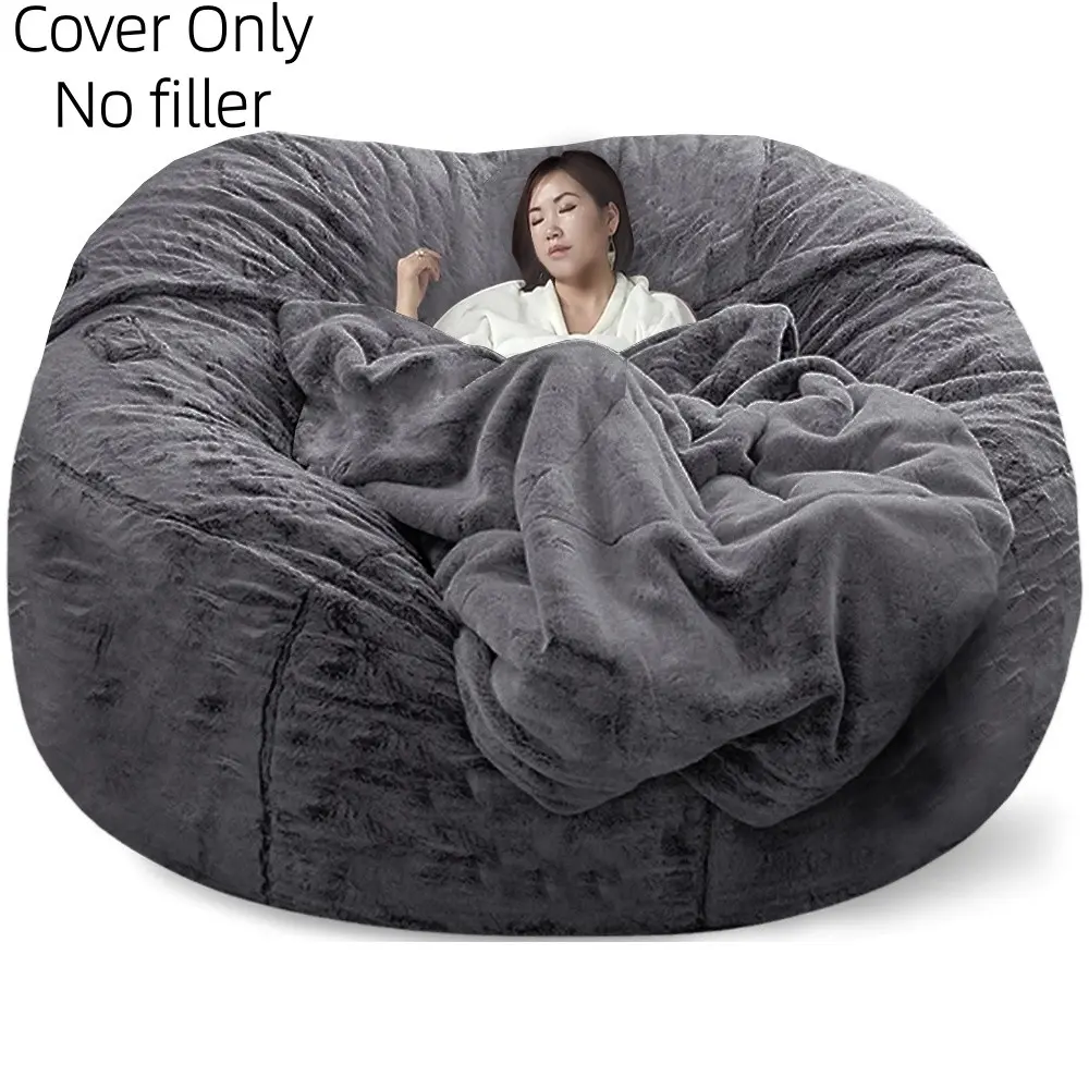 1 piece lazy sofa set bean bag (without padding, only outter cover) living room single sofa home leisure chair