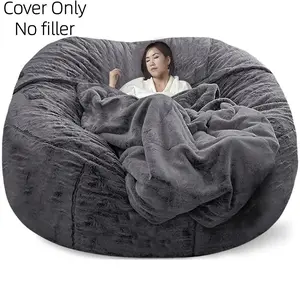 1 piece lazy sofa set bean bag (without padding, only outter cover) living room single sofa home leisure chair
