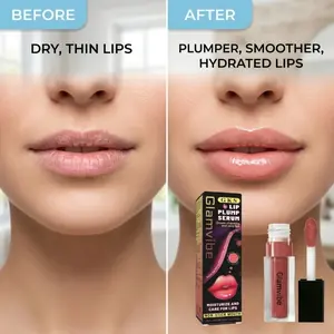Lip Essence with Peptides and Hyaluronic Acid, Instantly Stimulates Lips, Fades Lip Lines, Hydrating Lip Treatment, Apply to Bare Lips, Wait 30 Seconds