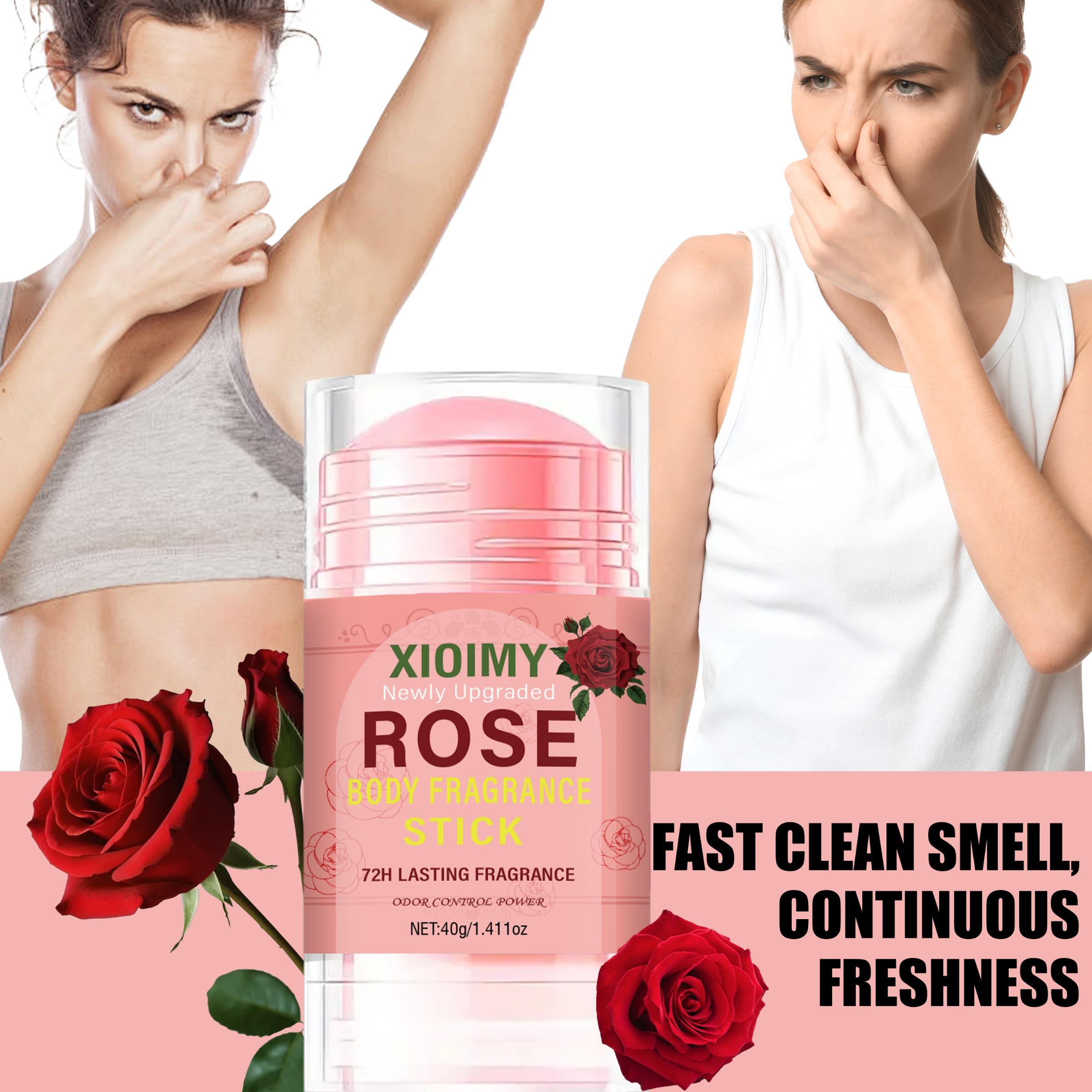 Rose Scented Deodorant Stick, Long Lasting Fragrance Deodorant, Body Care Product for Underarm, Body, Private Parts, Persistent Body Odor, Body Odor Remover, Body Care Product, Cosmetic