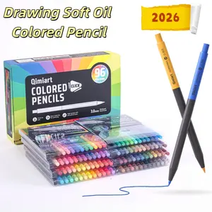 96 Color Languo Colored Pencil Set, 3.0mm Thick Core, Oil-Based, Fine Coloring, Individual Color Marking, Ideal for Adult Art Projects, Painting, Coloring Pencils
