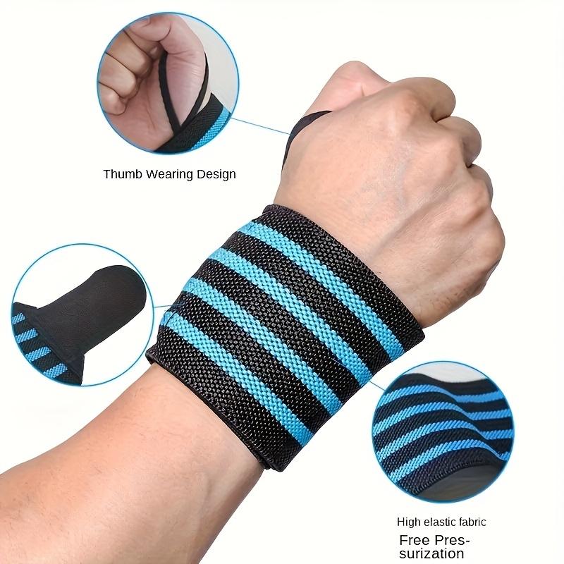 1 adjustable fitness wristband - unisex polyester weightlifting strap, thickened fitness band with thumb loop, suitable for strength training