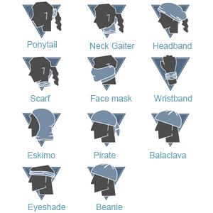 MoKo Halloween Face Mask for Cold Weather [6 Pack], Neck Gaiter Shield Scarf Elastic Balaclava Headbands Headwear, Windproof Skull Bandana for Men Women for Motorcycle Cycling Riding Skiing Party outdoor sport