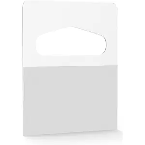 300 count 1-1/4" X 1-5/8" Slot Hole Self Adhesive  Tabs Heavy Duty Clear Plastic Hang Tags Hook for Store Retail Display Tab