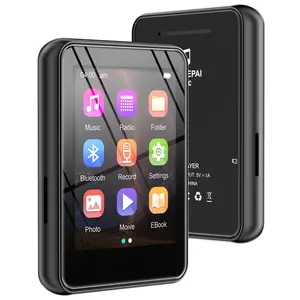 MP3 Player with 2.4'' Full Touch Screen, Built-in Speaker, Compact Music Player for Kids & Students, Ideal for Sports