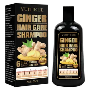 Yuitikue Ginger Hair Care Shampoo, Biotin & Rosemary, Deep Cleansing, Nourishes Roots, Reduces Hair Loss, Controls Oil, 100ML