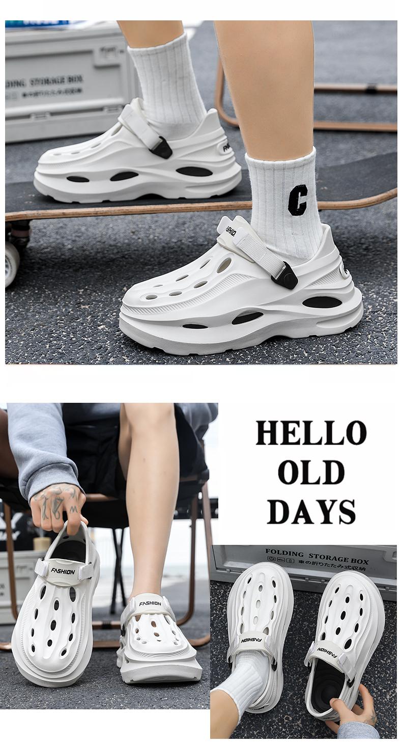 2-in-1 Slides & Clogs |     Perfect for Beach, Pool, Street Wear