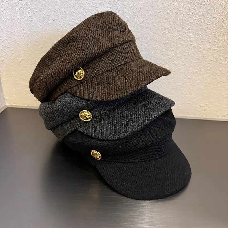 Womens baker boy hat casual cabbie cap stylish newsboy hats autumn winter fashion vintage octagonal cap soft warm visor hats trendy daily wear gift for her
