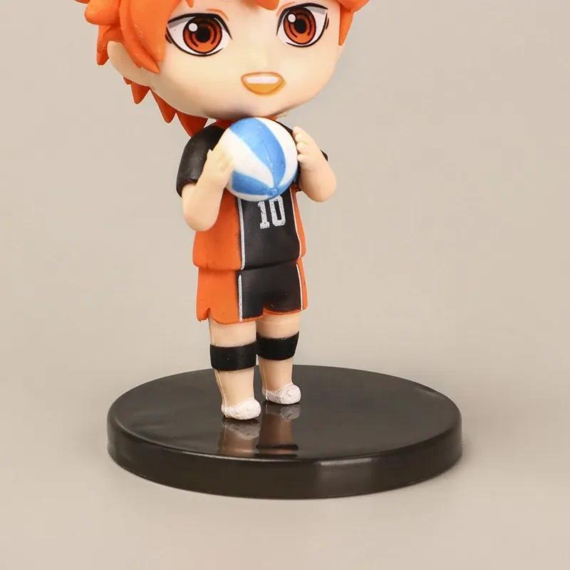 Hinata Shoyo Volleyball Anime Figure 4PCS Set Poseable Model Toy Gacha Collectible Shelf Decor Trendy Gift