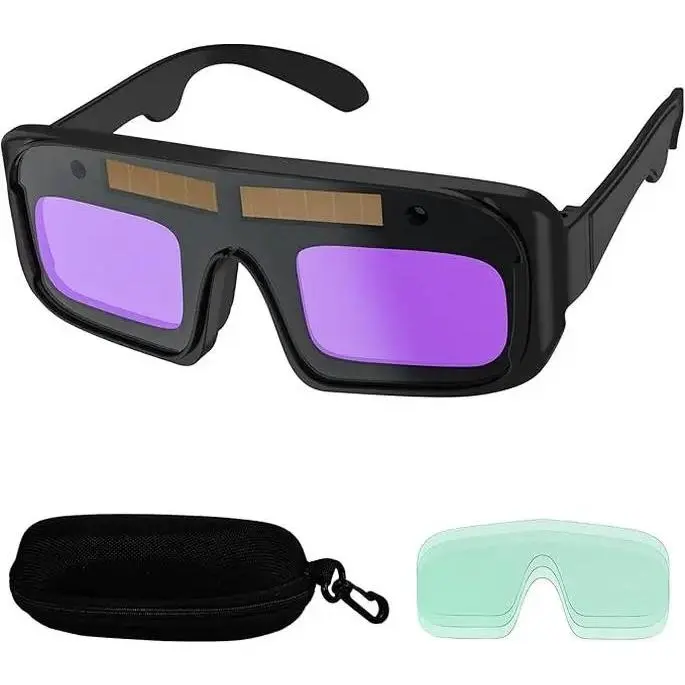 Electro-optical Darkening Welding Goggles| UV/IR Protection and 1/25000 Second Response Time-TIG/MIG/ARC Welding Mask with Clear Lens