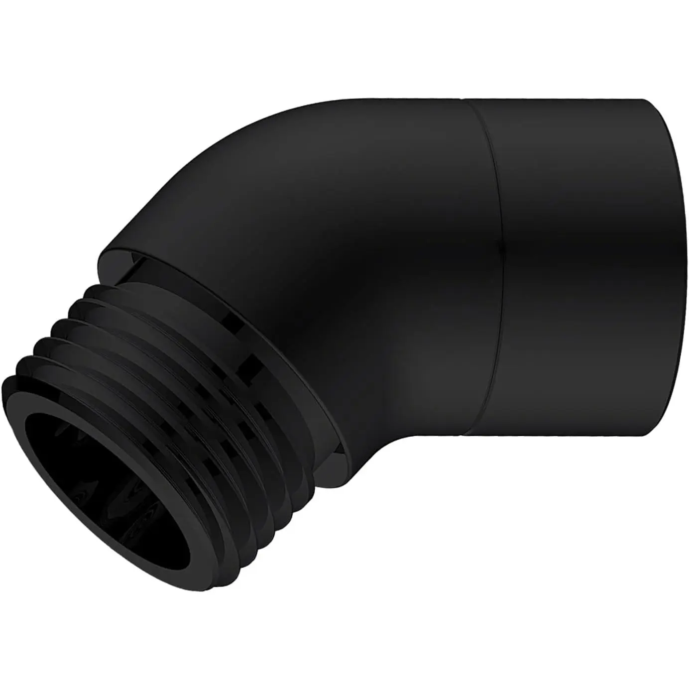 45  Metal Elbow Shower  Adapter Black | 135° Handheld Shower Arm Elbow Adapter Angle Shower Arm Extension Angled Showerhead Extension Pipe For Shower