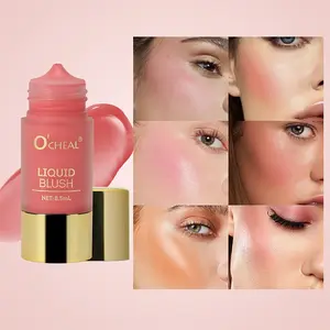 6-Color Liquid Blush, Natural Glow Makeup, Lightweight Formula, Long-Lasting Coverage, Suitable for All Skin Types, Cosmetic Product