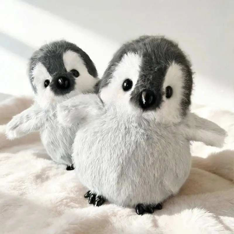 New Standing Penguin Plush Toys - Soft Cute Animal Plushie Throw Pillows, House Decoration, Birthday Gifts for Children, Couple Gifts, 1-2 cm Error Note, Hand Wash Only, Do Not Squeeze