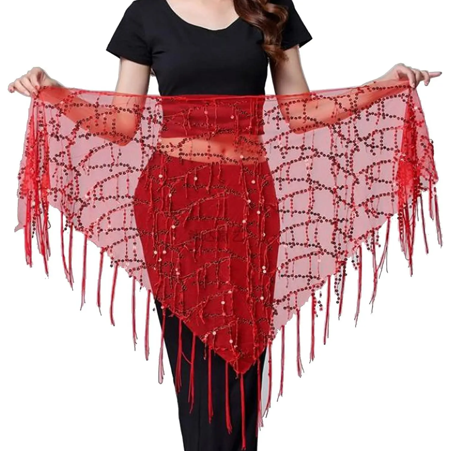 Women's Belly Dancing Belt Colorful Waist Chain Belly Dance Hip Scarf Belt