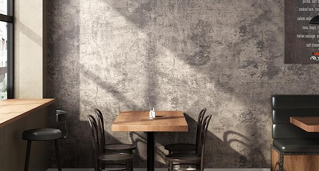 24in x 16.5ft Cement Wallpaper Peel and Stick Grey Brown Concrete Wall Covering Removable Industrial Wallpaper for Studio Restaurant Coffee Shop Loft Apartment Feature Wall Bedroom Bar 24in x 16.5ft Cement Wallpaper Peel and Stick Grey Brown Concrete Wall Covering Removable Industrial Wallpaper for Studio Restaurant Coffee Shop Loft Apartment Feature Wall Bedroom Bar
