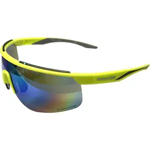 LTS Men's Adult Sport Sunglasses– Green Frame With Multi-Colored Lenses