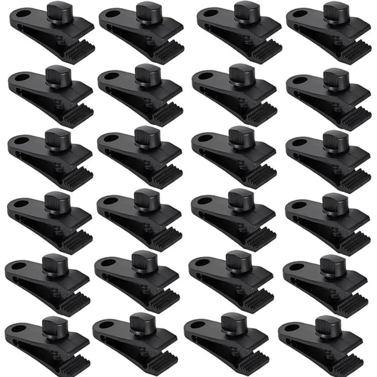 24 Pcs Heavy Duty Tarp Clips Heavy Duty Lock Grip Clips withstand 60mph High Winds Clamps for Awning Outdoor Camping Canopy Caravan Car Cover Pool Cover Secure Fastener Accessories Gift for Outdoor Camping Hiking Fans